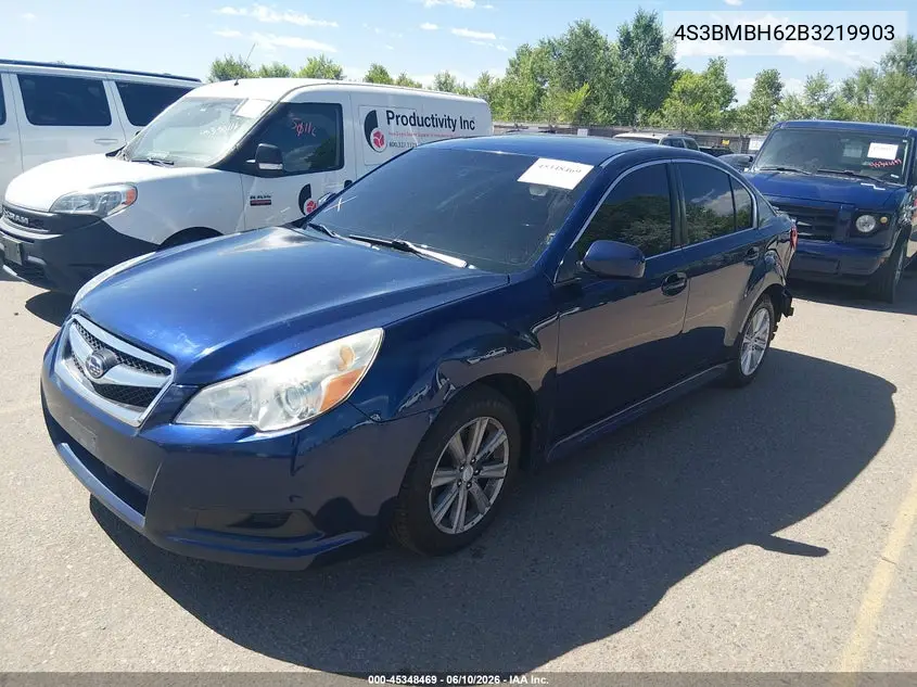 2011 Subaru Legacy 2.5I Prem Awp/Hk/Pwr Moon VIN: 4S3BMBH62B3219903 Lot: 45348469