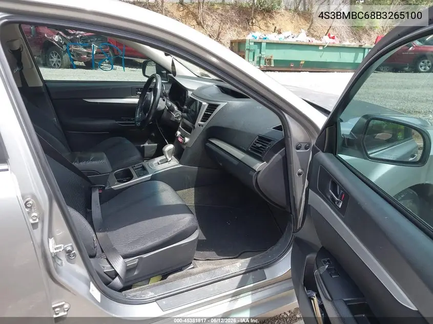 2011 Subaru Legacy 2.5I Premium VIN: 4S3BMBC68B3265100 Lot: 45381817