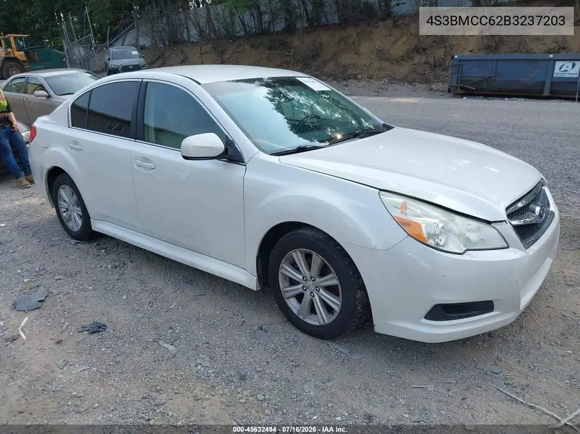 2011 Subaru Legacy 2.5I Premium VIN: 4S3BMCC62B3237203 Lot: 45632494