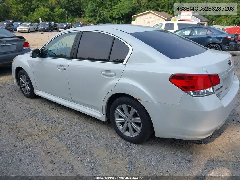 2011 Subaru Legacy 2.5I Premium VIN: 4S3BMCC62B3237203 Lot: 45632494