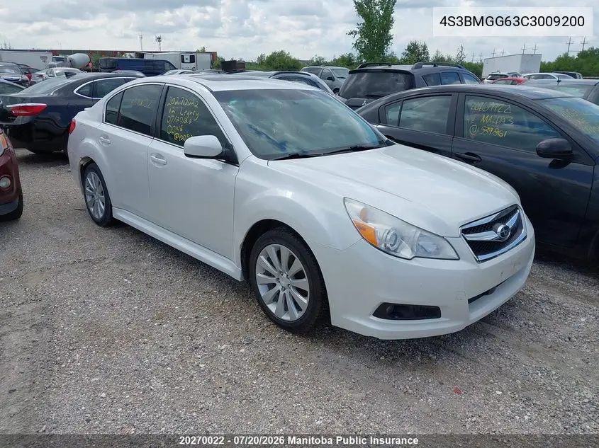 2012 Subaru Legacy 2.5I VIN: 4S3BMGG63C3009200 Lot: 20270022