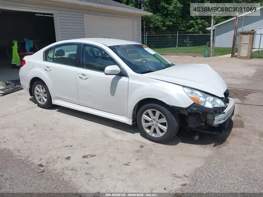 2012 Subaru Legacy 2.5I Premium VIN: 4S3BMBC68C3031069 Lot: 45269105