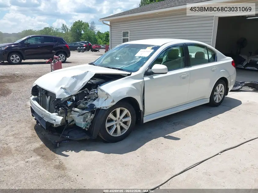 2012 Subaru Legacy 2.5I Premium VIN: 4S3BMBC68C3031069 Lot: 45269105