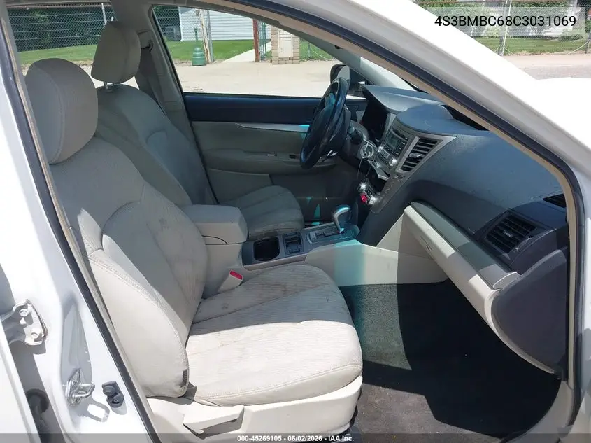 2012 Subaru Legacy 2.5I Premium VIN: 4S3BMBC68C3031069 Lot: 45269105