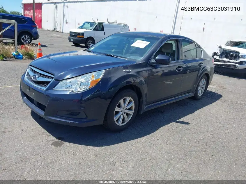 2012 Subaru Legacy 2.5I Premium VIN: 4S3BMCC63C3031910 Lot: 45384975