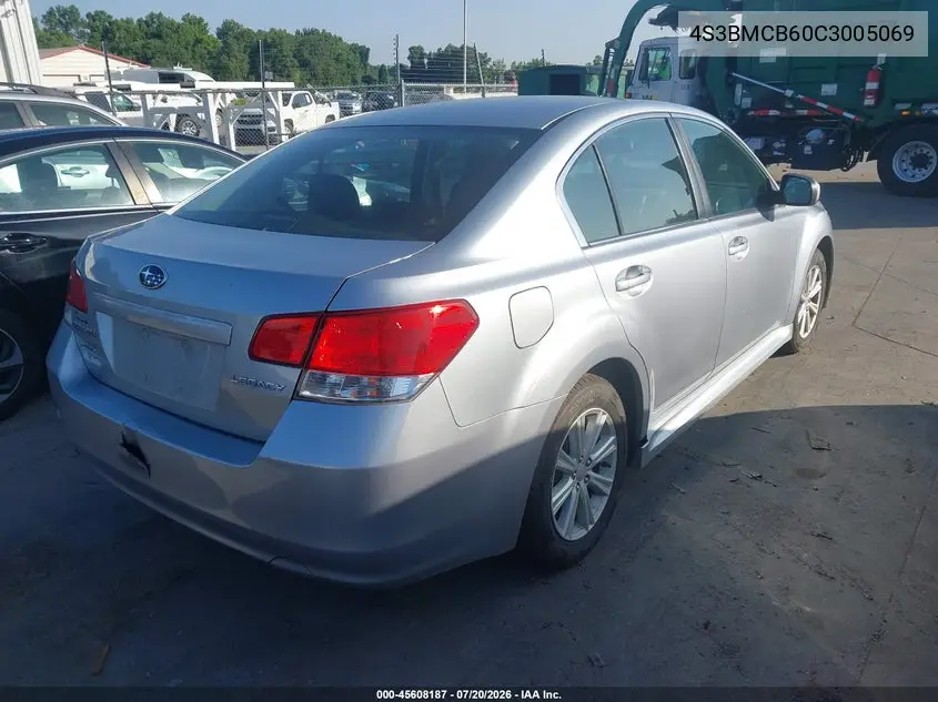 2012 Subaru Legacy 2.5I Premium VIN: 4S3BMCB60C3005069 Lot: 45608187