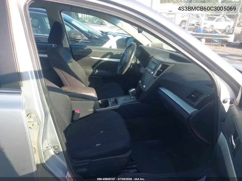 2012 Subaru Legacy 2.5I Premium VIN: 4S3BMCB60C3005069 Lot: 45608187