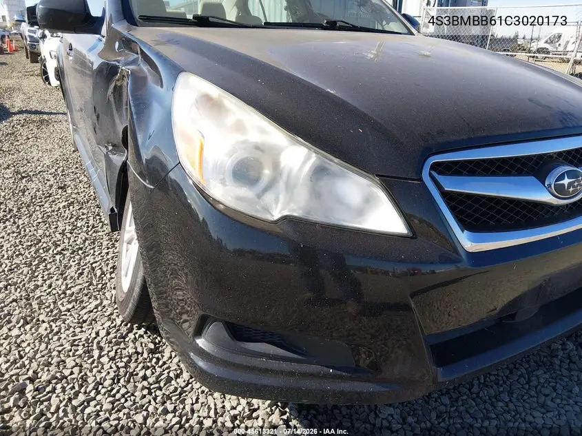 2012 Subaru Legacy 2.5I Premium VIN: 4S3BMBB61C3020173 Lot: 45613321