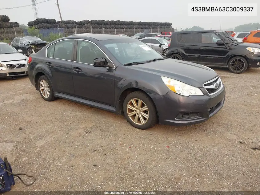 2012 Subaru Legacy 2.5I VIN: 4S3BMBA63C3009337 Lot: 45660039