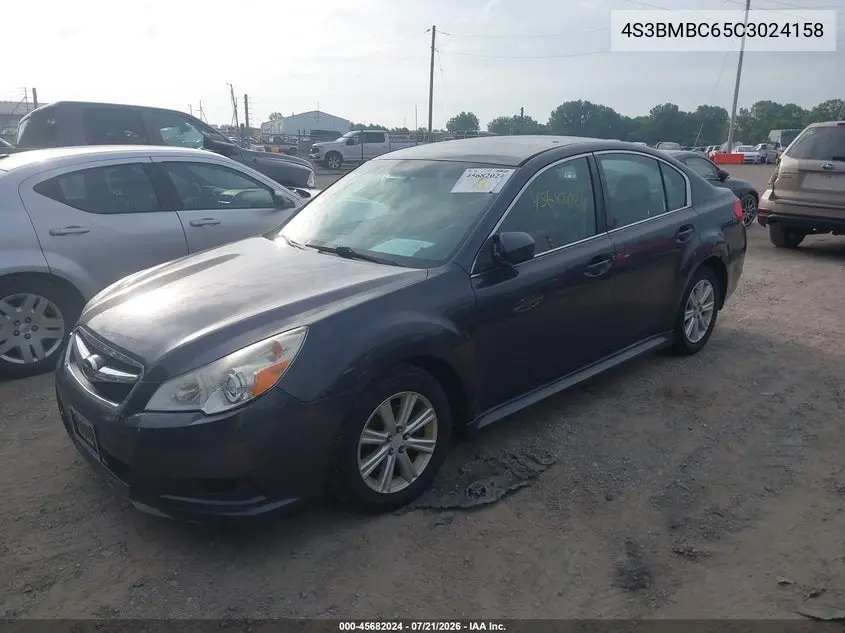 2012 Subaru Legacy 2.5I Premium VIN: 4S3BMBC65C3024158 Lot: 45682024