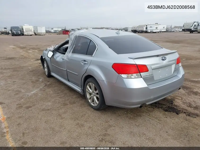 4S3BMDJ62D2008568 2013 Subaru Legacy 3.6R Limited