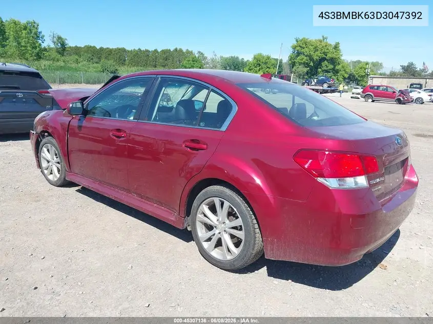 2013 Subaru Legacy 2.5I Limited VIN: 4S3BMBK63D3047392 Lot: 45307136