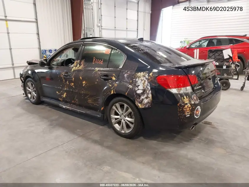 2013 Subaru Legacy 3.6R Limited VIN: 4S3BMDK69D2025978 Lot: 45327223