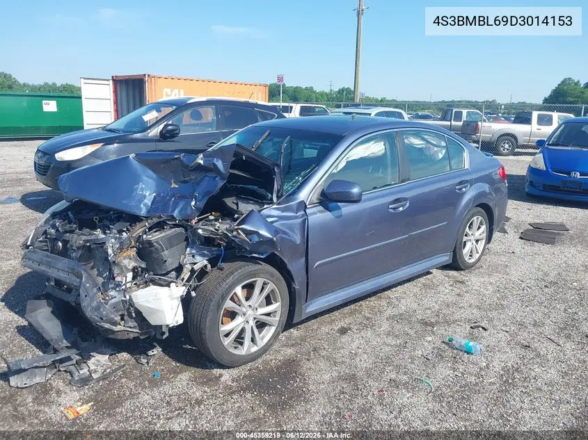 2013 Subaru Legacy 2.5I Limited VIN: 4S3BMBL69D3014153 Lot: 45359219