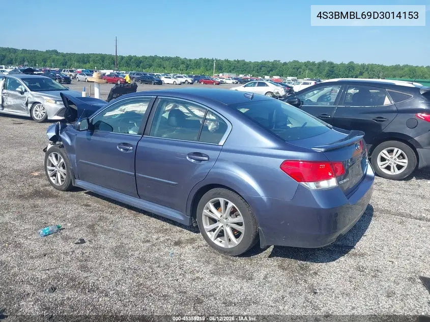2013 Subaru Legacy 2.5I Limited VIN: 4S3BMBL69D3014153 Lot: 45359219