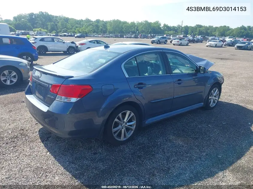 2013 Subaru Legacy 2.5I Limited VIN: 4S3BMBL69D3014153 Lot: 45359219
