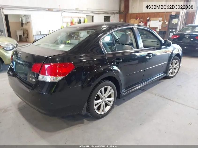 2013 Subaru Legacy 2.5I Premium VIN: 4S3BMBG62D3022038 Lot: 45391234