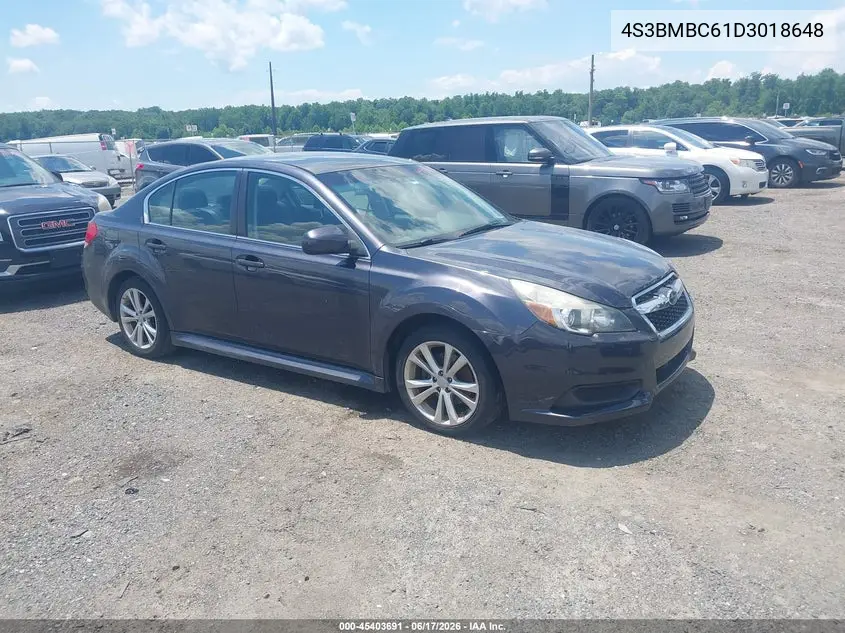 2013 Subaru Legacy 2.5I Premium VIN: 4S3BMBC61D3018648 Lot: 45403691