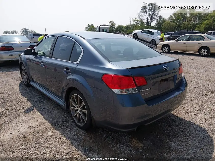 2013 Subaru Legacy 2.5 I Sport VIN: 4S3BMCG6XD3026277 Lot: 45638330