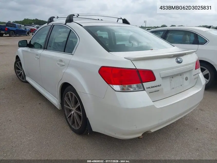 2013 Subaru Legacy 2.5 I Sport VIN: 4S3BMBG62D3025831 Lot: 45658332