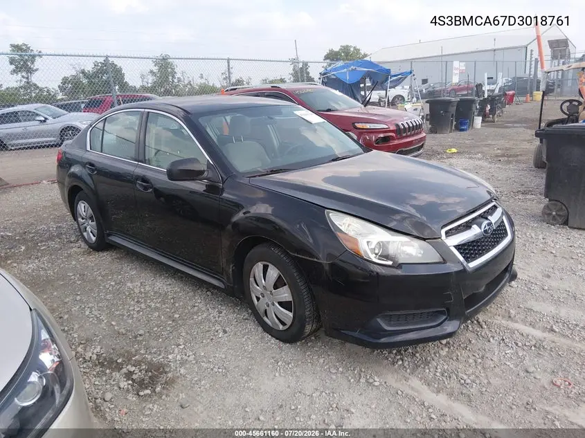 2013 Subaru Legacy 2.5I VIN: 4S3BMCA67D3018761 Lot: 45661160