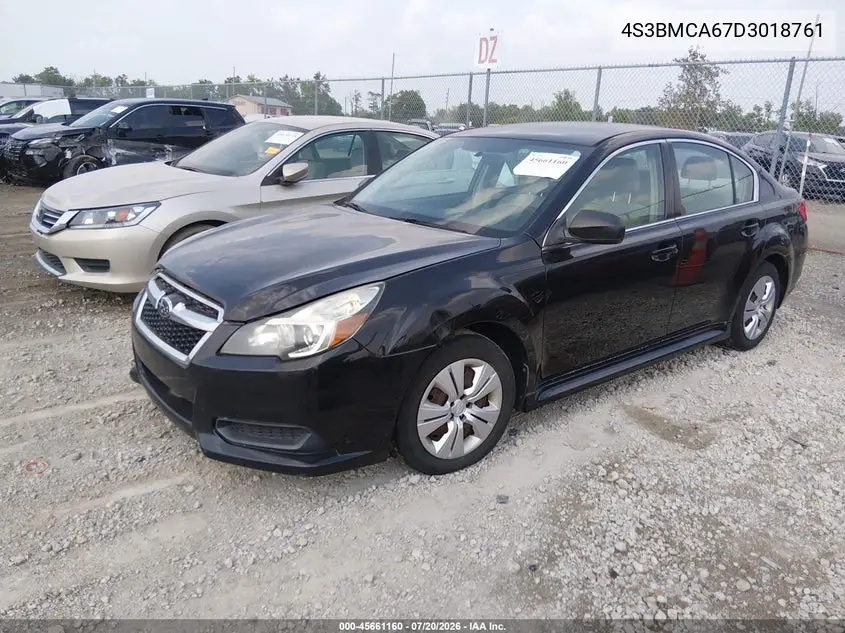 2013 Subaru Legacy 2.5I VIN: 4S3BMCA67D3018761 Lot: 45661160