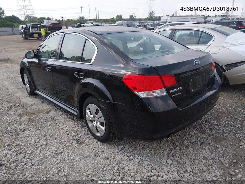 2013 Subaru Legacy 2.5I VIN: 4S3BMCA67D3018761 Lot: 45661160