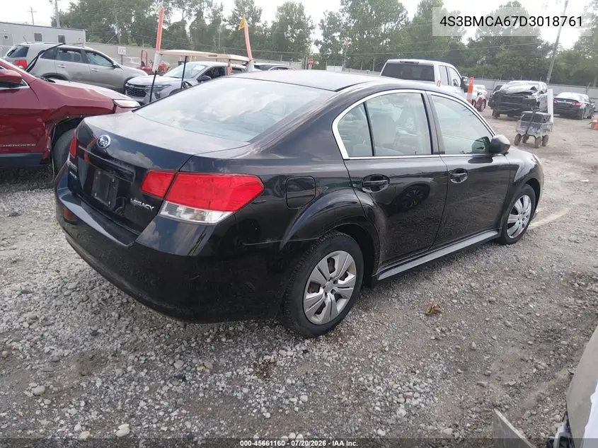 2013 Subaru Legacy 2.5I VIN: 4S3BMCA67D3018761 Lot: 45661160