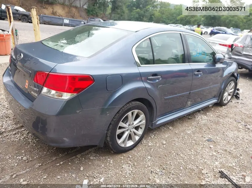2013 Subaru Legacy 2.5I Premium VIN: 4S3BMBG62D3003571 Lot: 45673215