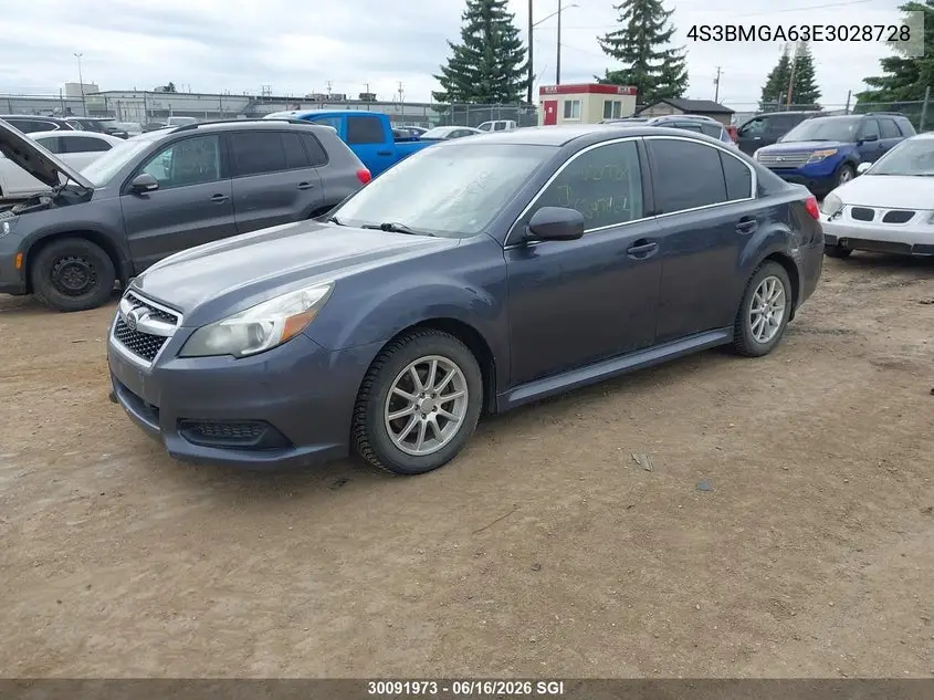 2014 Subaru Legacy 2.5I VIN: 4S3BMGA63E3028728 Lot: 30091973