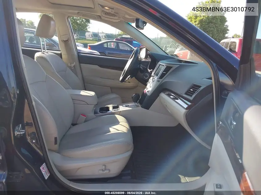 2014 Subaru Legacy 2.5I Limited VIN: 4S3BMBN63E3010792 Lot: 45286599