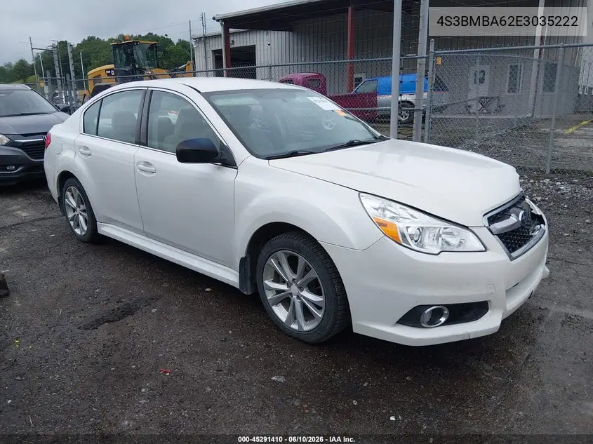 2014 Subaru Legacy 2.5I VIN: 4S3BMBA62E3035222 Lot: 45291410
