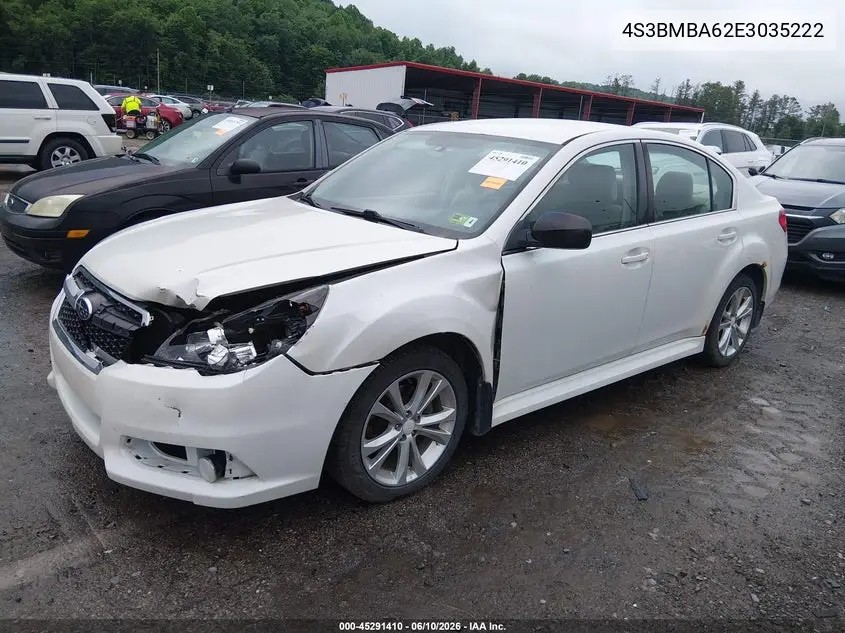 2014 Subaru Legacy 2.5I VIN: 4S3BMBA62E3035222 Lot: 45291410