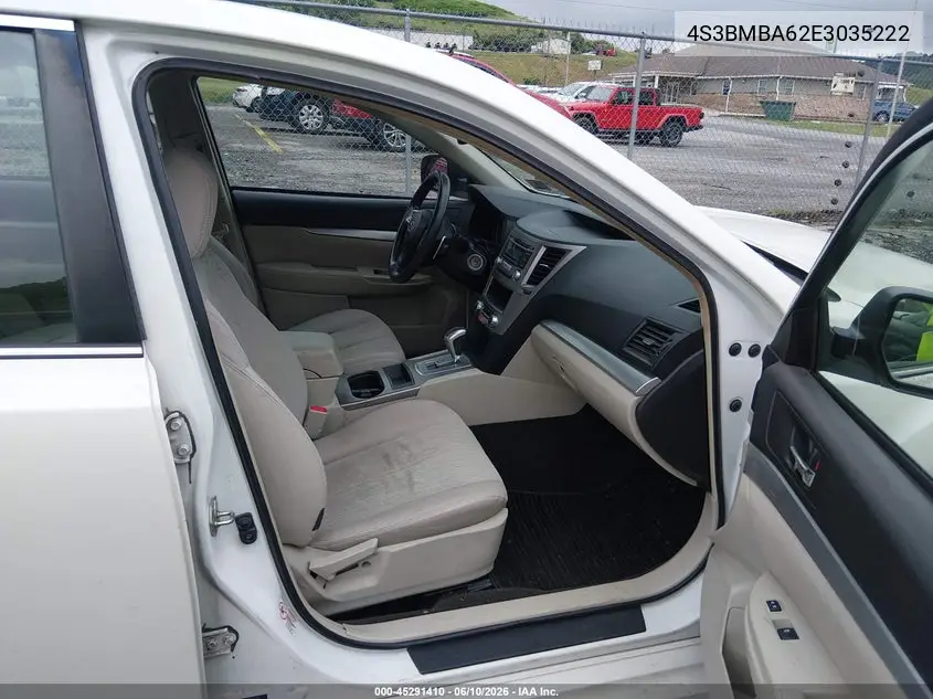 2014 Subaru Legacy 2.5I VIN: 4S3BMBA62E3035222 Lot: 45291410