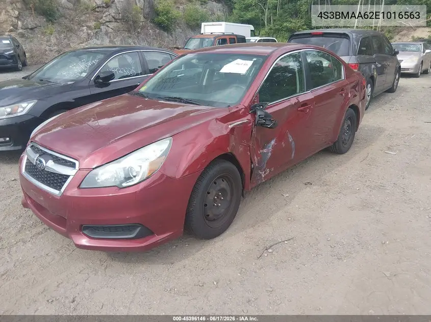 2014 Subaru Legacy 2.5I VIN: 4S3BMAA62E1016563 Lot: 45396146
