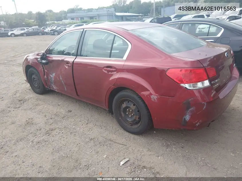 2014 Subaru Legacy 2.5I VIN: 4S3BMAA62E1016563 Lot: 45396146