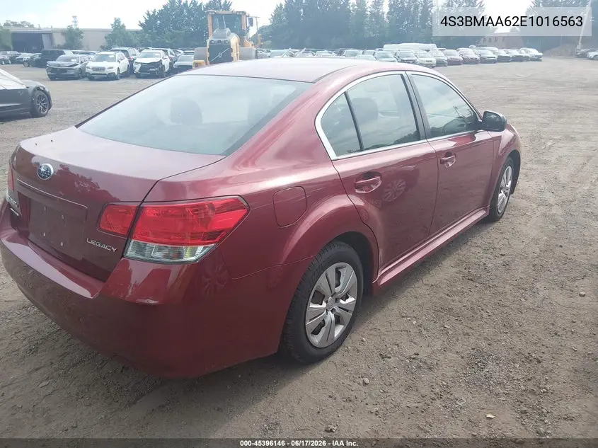 2014 Subaru Legacy 2.5I VIN: 4S3BMAA62E1016563 Lot: 45396146