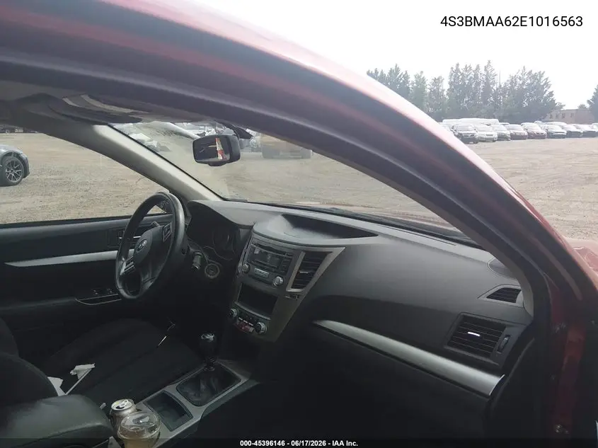 2014 Subaru Legacy 2.5I VIN: 4S3BMAA62E1016563 Lot: 45396146