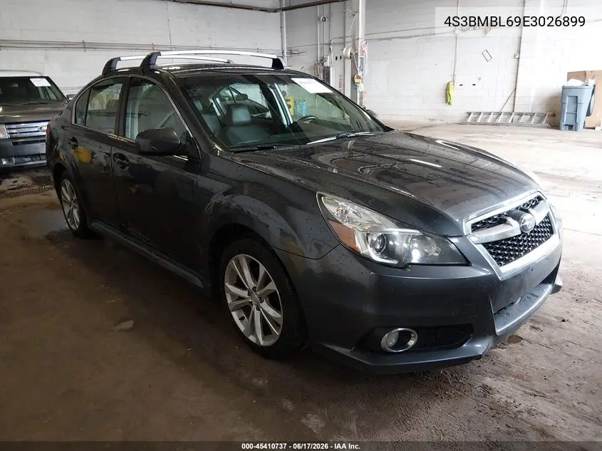 2014 Subaru Legacy 2.5I Limited VIN: 4S3BMBL69E3026899 Lot: 45410737
