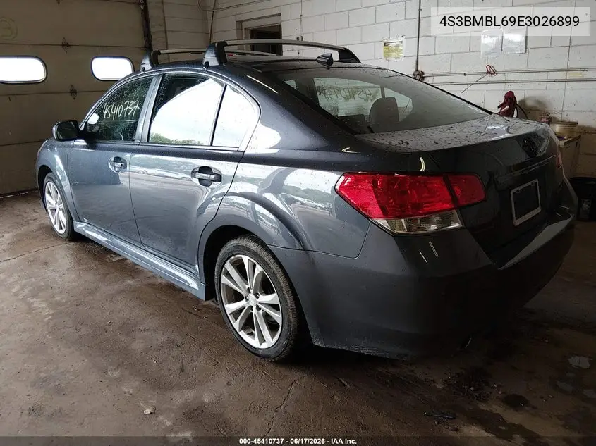 2014 Subaru Legacy 2.5I Limited VIN: 4S3BMBL69E3026899 Lot: 45410737