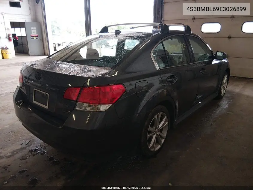 2014 Subaru Legacy 2.5I Limited VIN: 4S3BMBL69E3026899 Lot: 45410737
