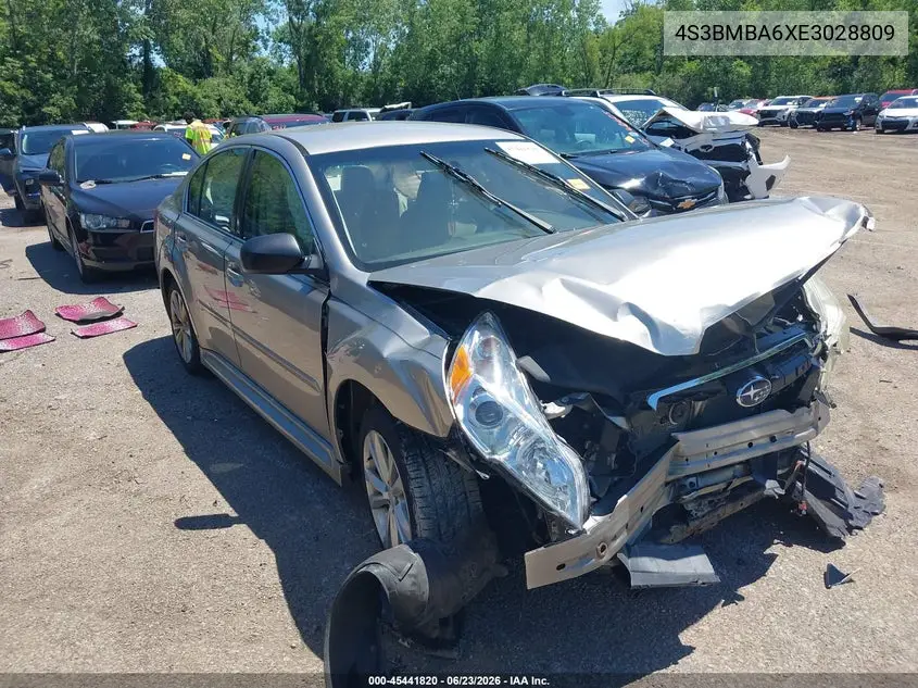 2014 Subaru Legacy 2.5I VIN: 4S3BMBA6XE3028809 Lot: 45441820