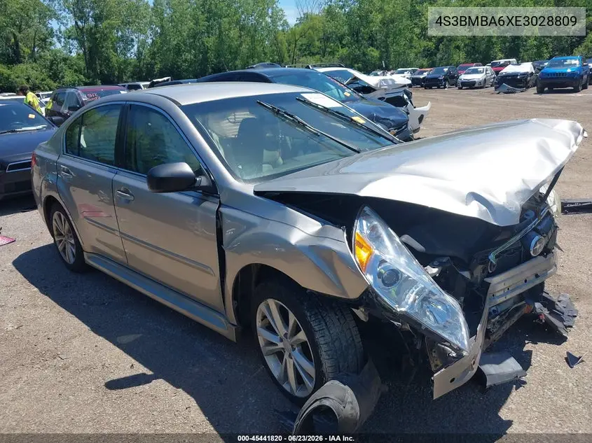 2014 Subaru Legacy 2.5I VIN: 4S3BMBA6XE3028809 Lot: 45441820