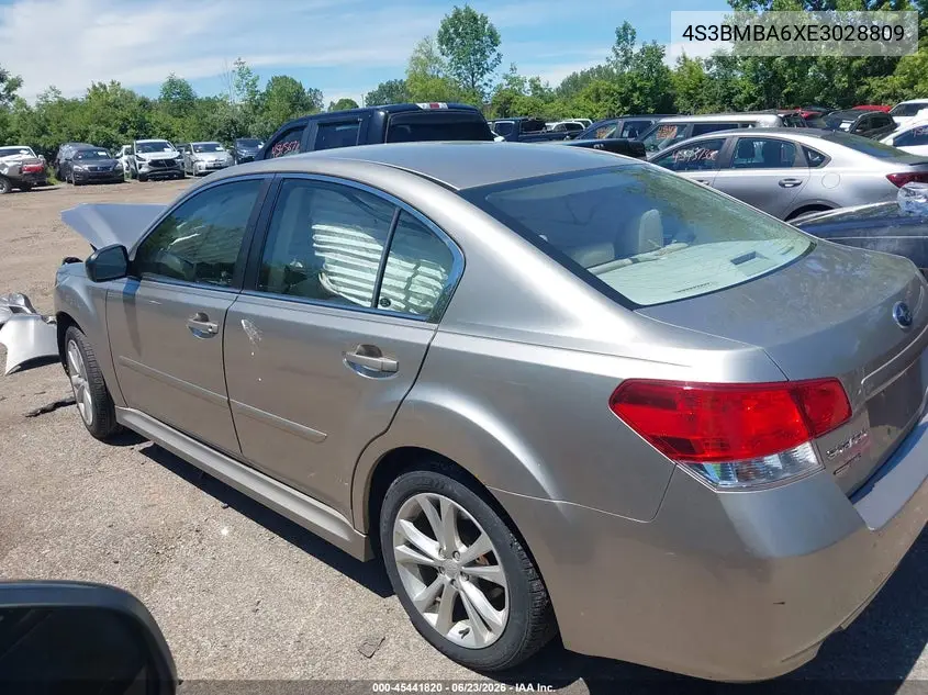 2014 Subaru Legacy 2.5I VIN: 4S3BMBA6XE3028809 Lot: 45441820