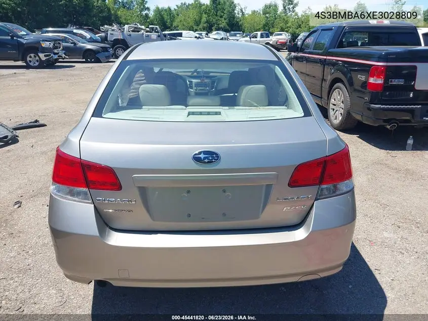 2014 Subaru Legacy 2.5I VIN: 4S3BMBA6XE3028809 Lot: 45441820