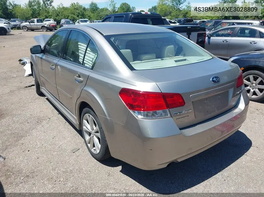 2014 Subaru Legacy 2.5I VIN: 4S3BMBA6XE3028809 Lot: 45441820