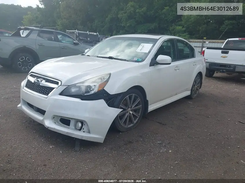 2014 Subaru Legacy 2.5 I Sport VIN: 4S3BMBH64E3012689 Lot: 45634077