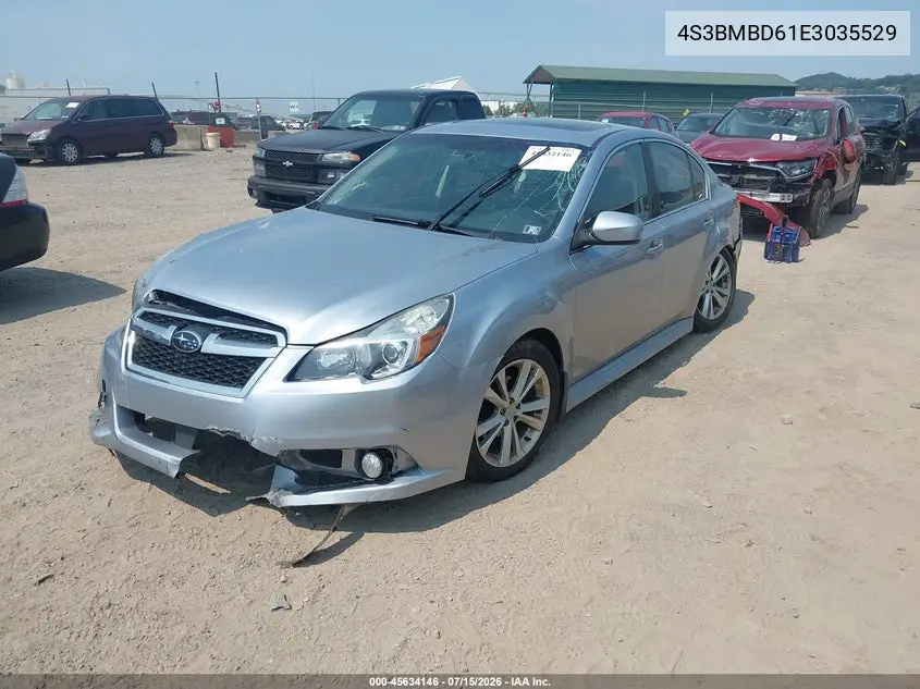 2014 Subaru Legacy 2.5I Premium VIN: 4S3BMBD61E3035529 Lot: 45634146