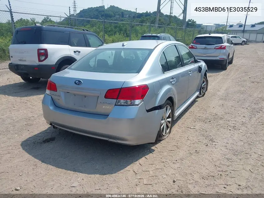 2014 Subaru Legacy 2.5I Premium VIN: 4S3BMBD61E3035529 Lot: 45634146