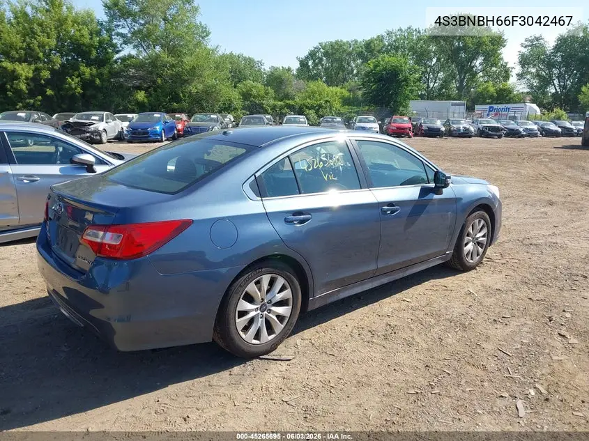 2015 Subaru Legacy 2.5I Premium VIN: 4S3BNBH66F3042467 Lot: 45265695